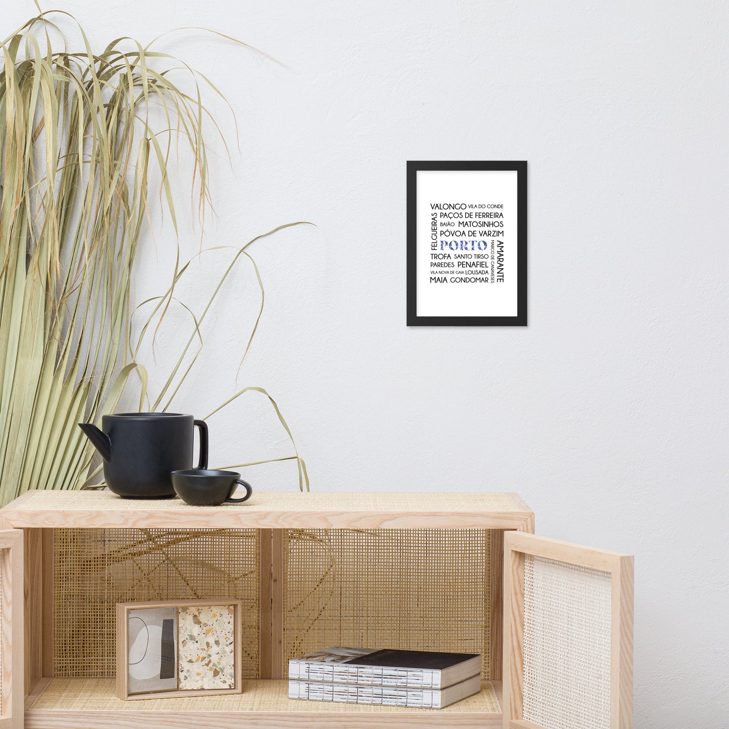 Affiche « District Porto » encadrée