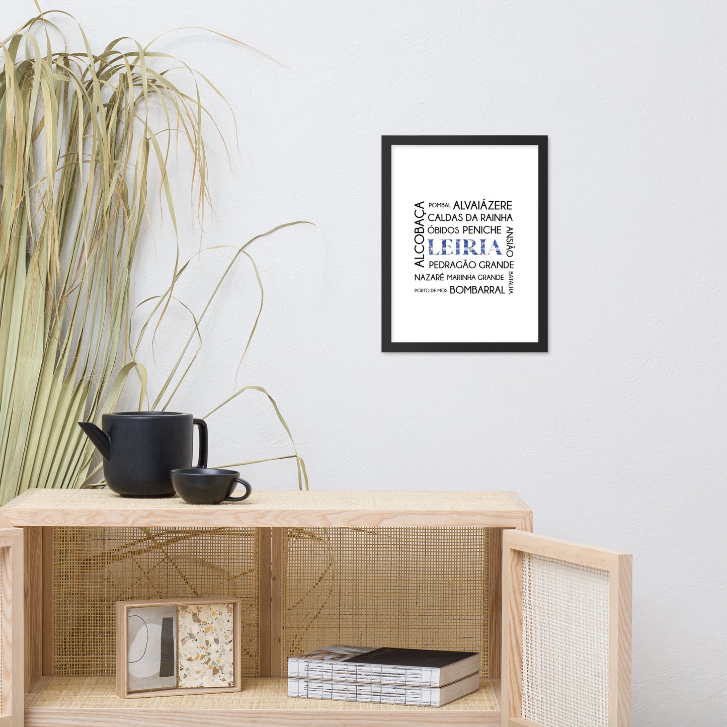 Affiche « District Leiria » encadrée