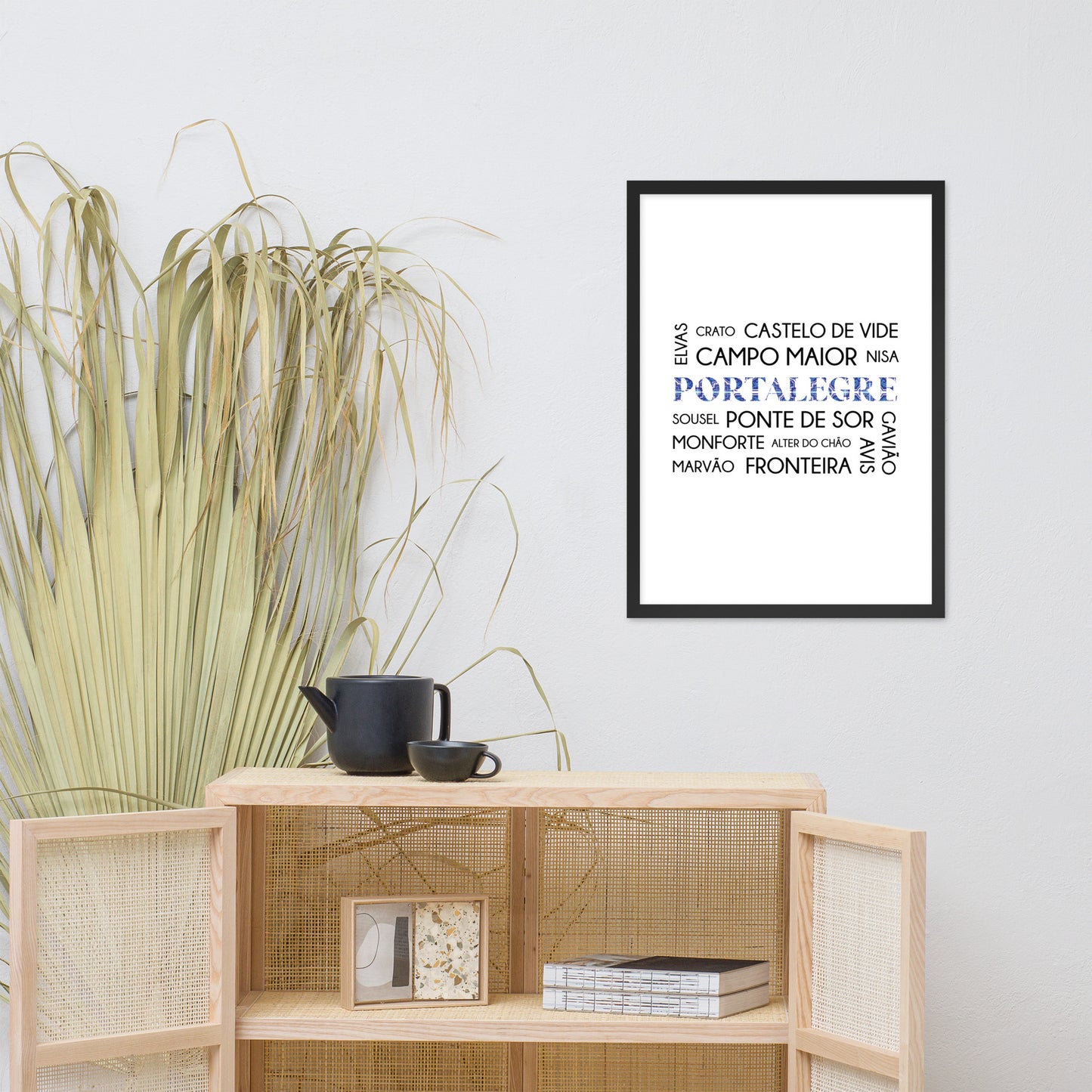 Affiche « District Portalegre » encadrée