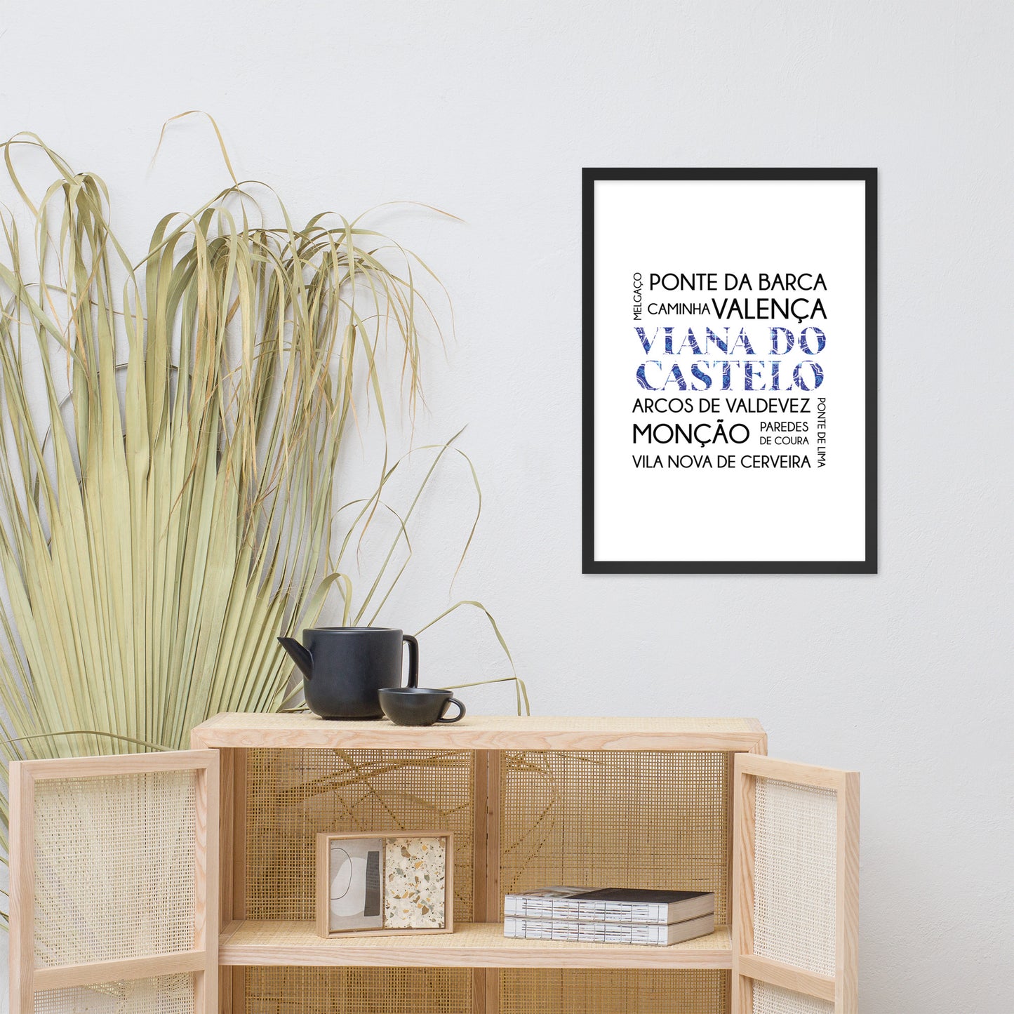 Affiche « District Viana do Castelo » encadrée