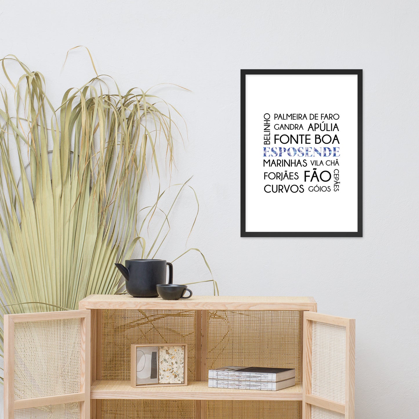 Affiche « Esposende e freguesias » encadrée