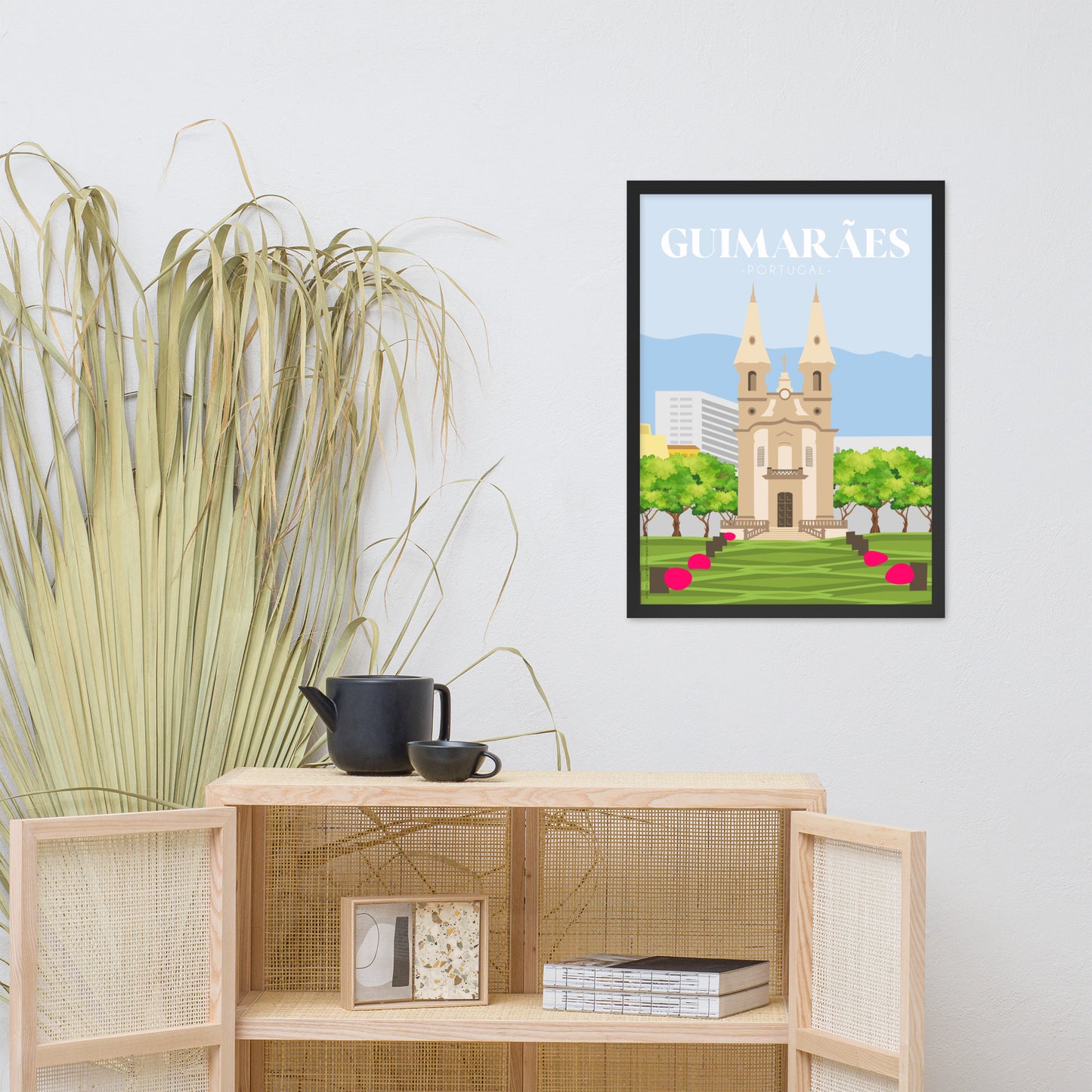 Affiche « Guimarães » encadrée