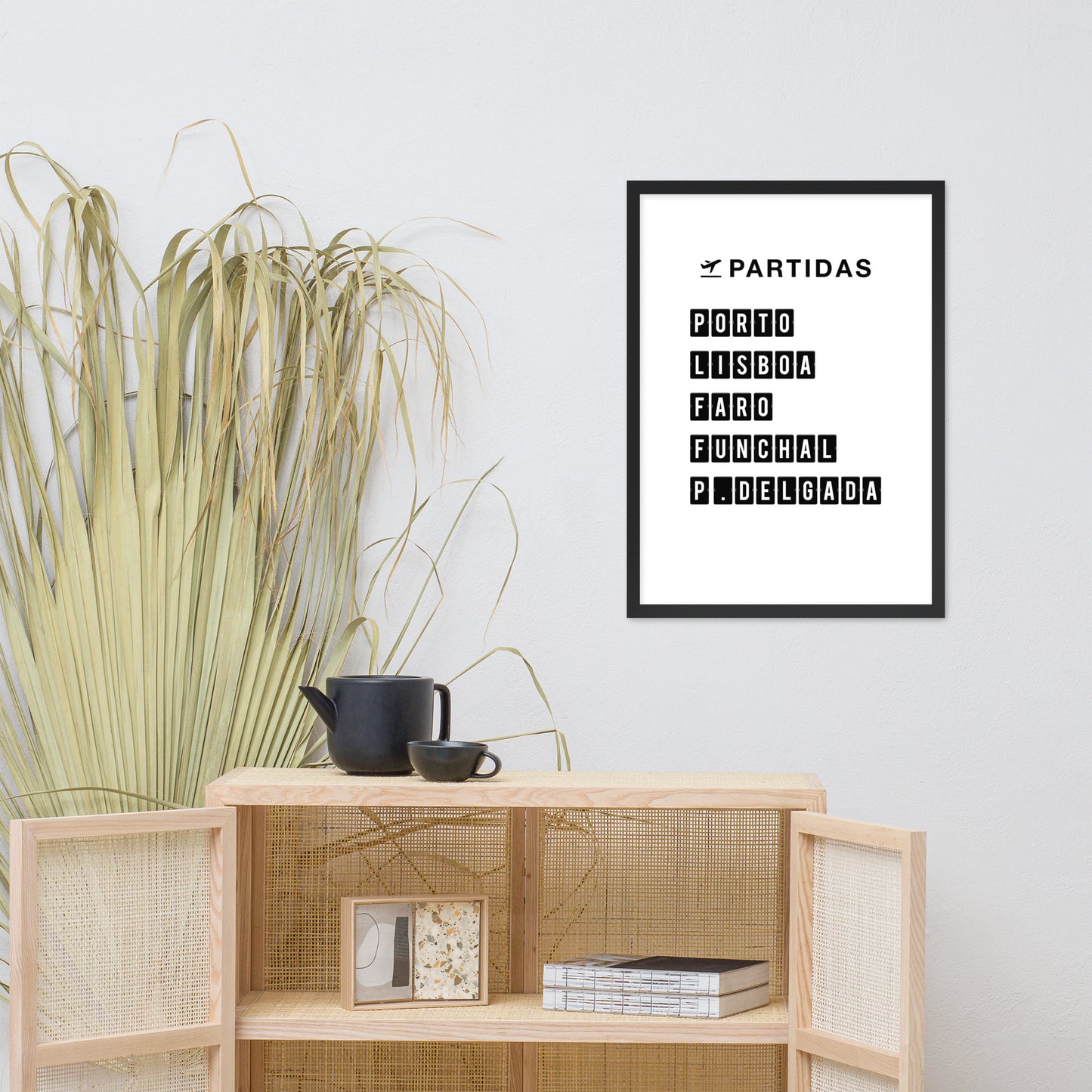 Affiche « Destination Portugal » encadrée