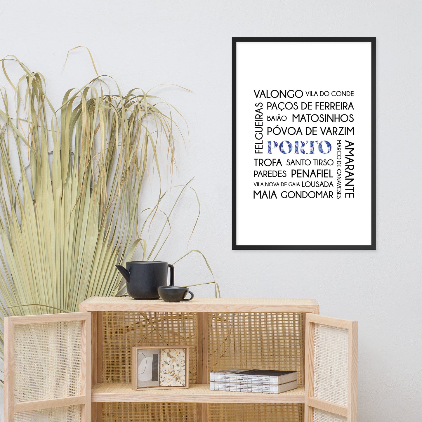 Affiche « District Porto » encadrée