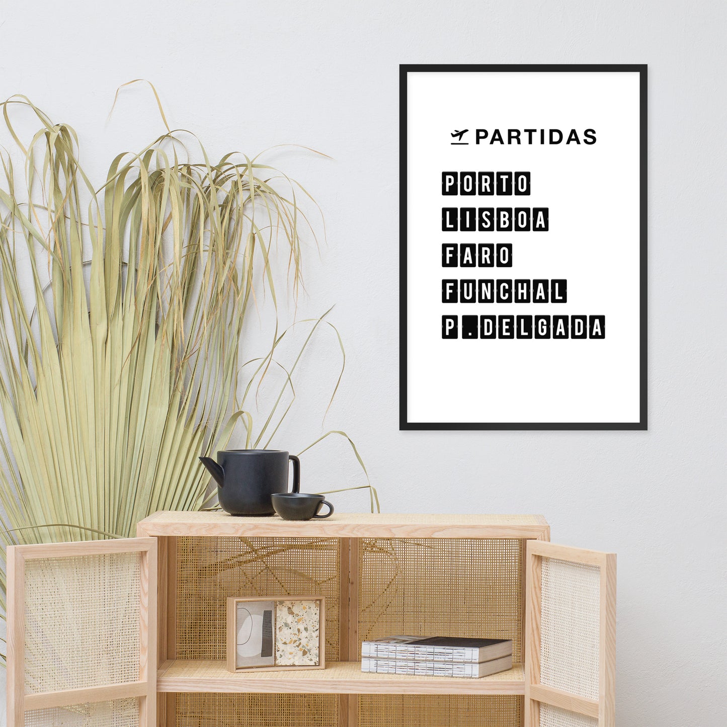 Affiche « Destination Portugal » encadrée