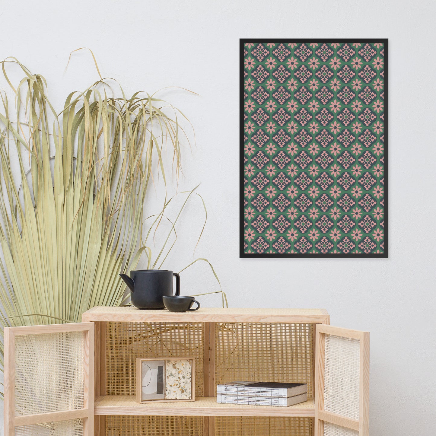 Affiche « Azulejos de Cascais » encadrée