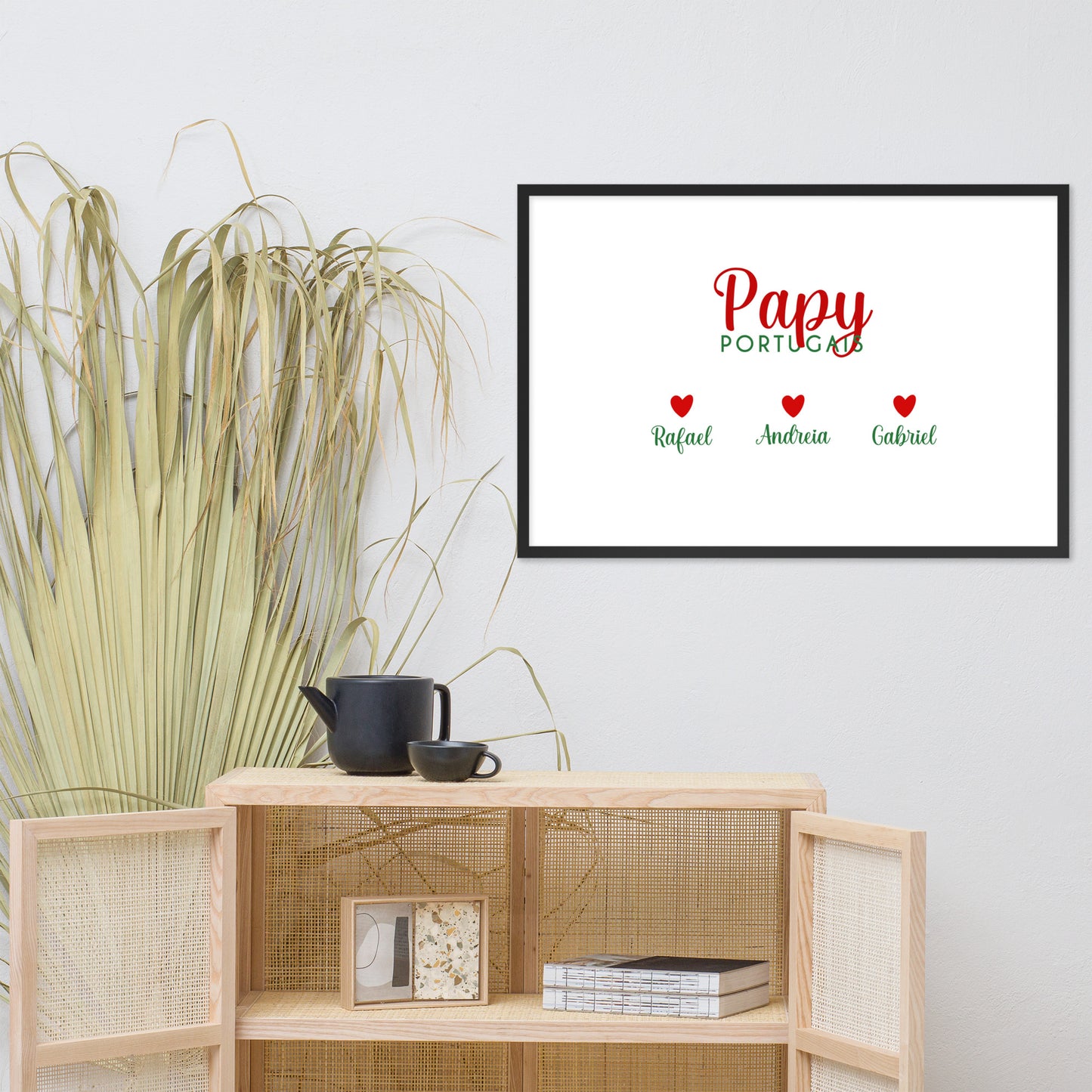 Affiche « Papy portugais » encadrée personnalisable