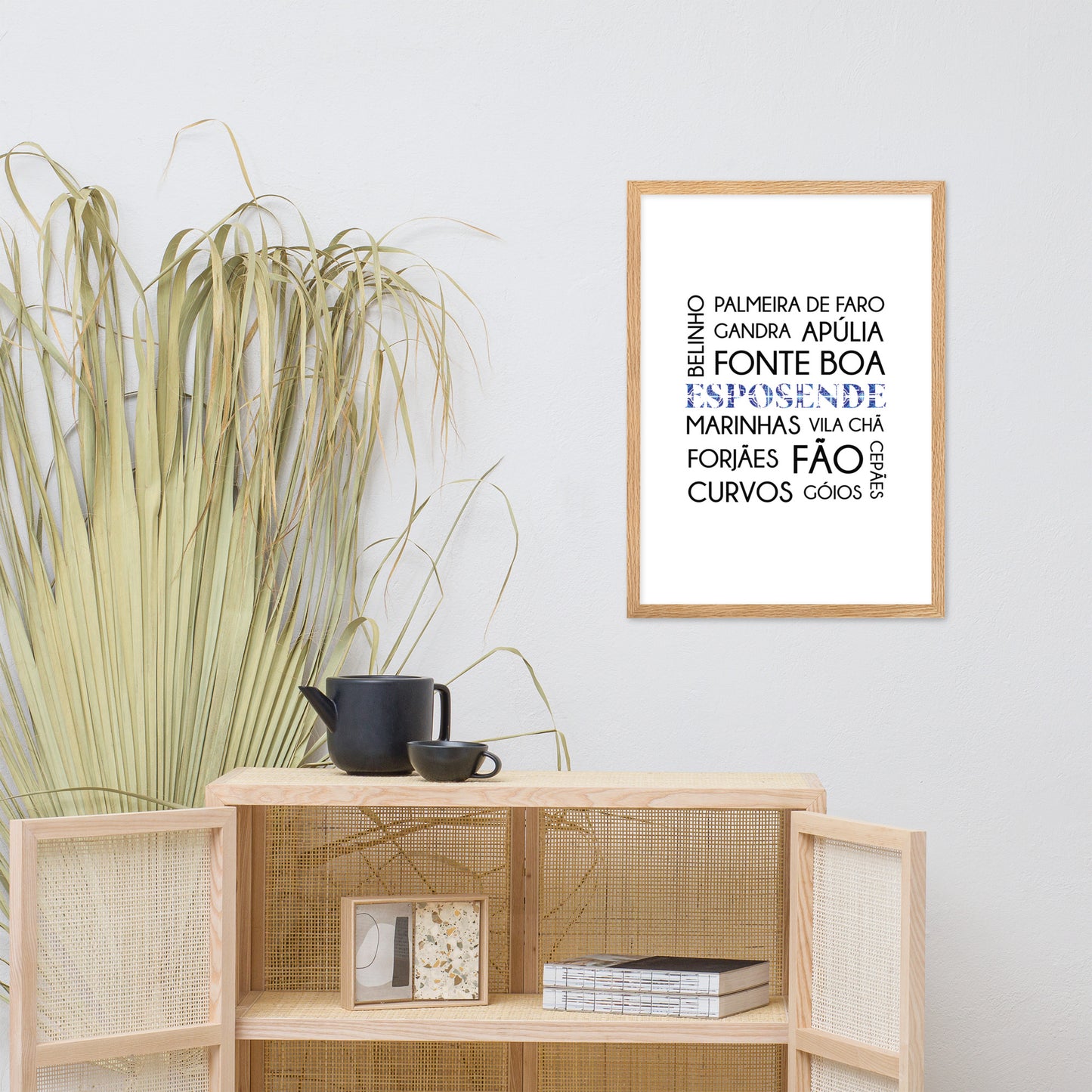 Affiche « Esposende e freguesias » encadrée