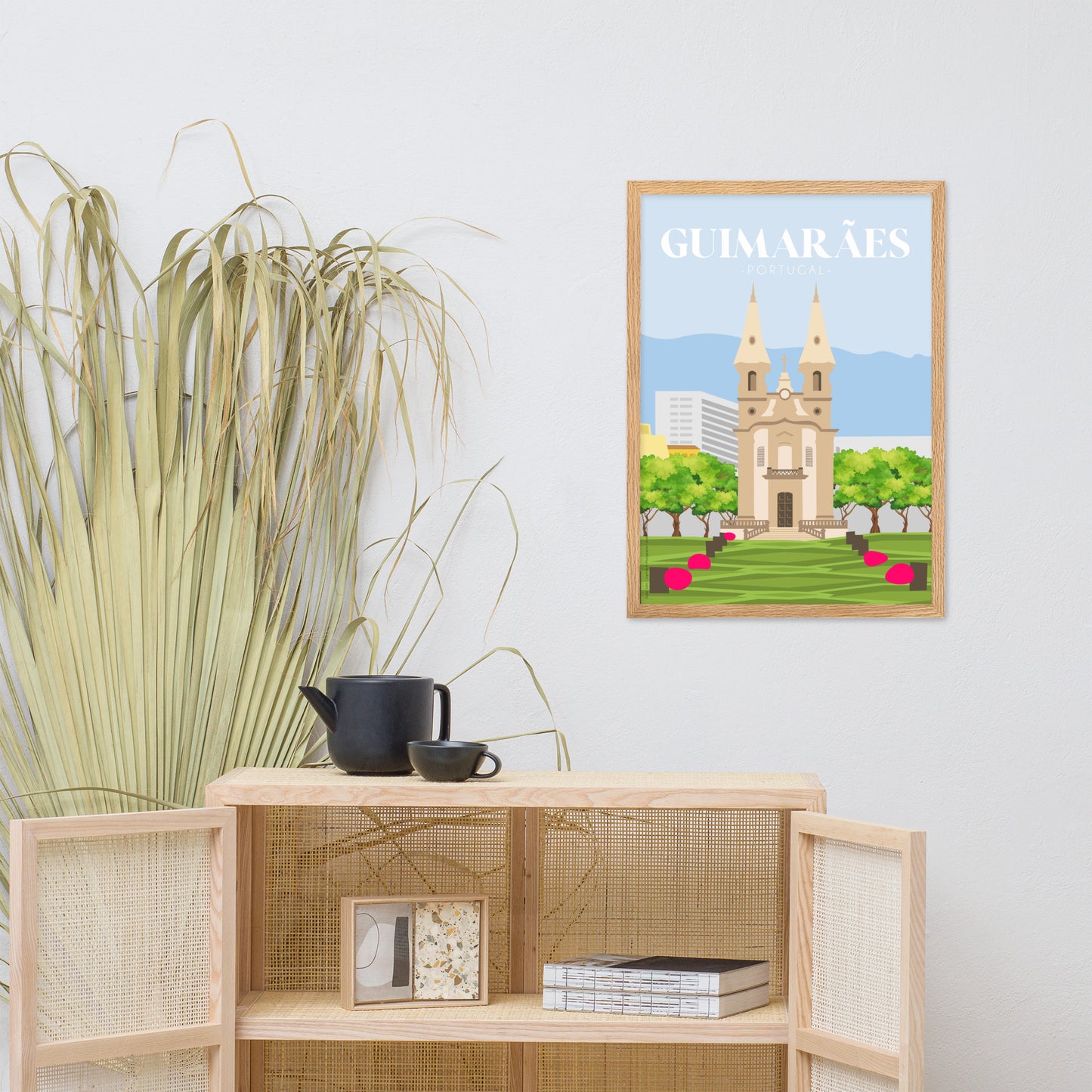 Affiche « Guimarães » encadrée