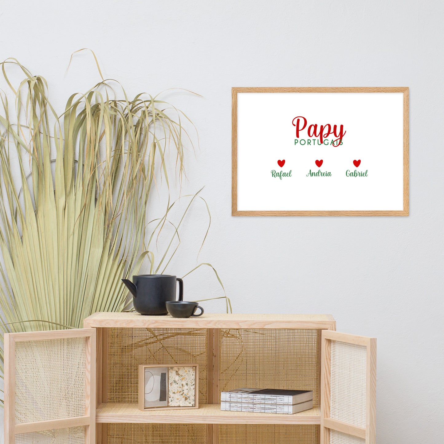 Affiche « Papy portugais » encadrée personnalisable