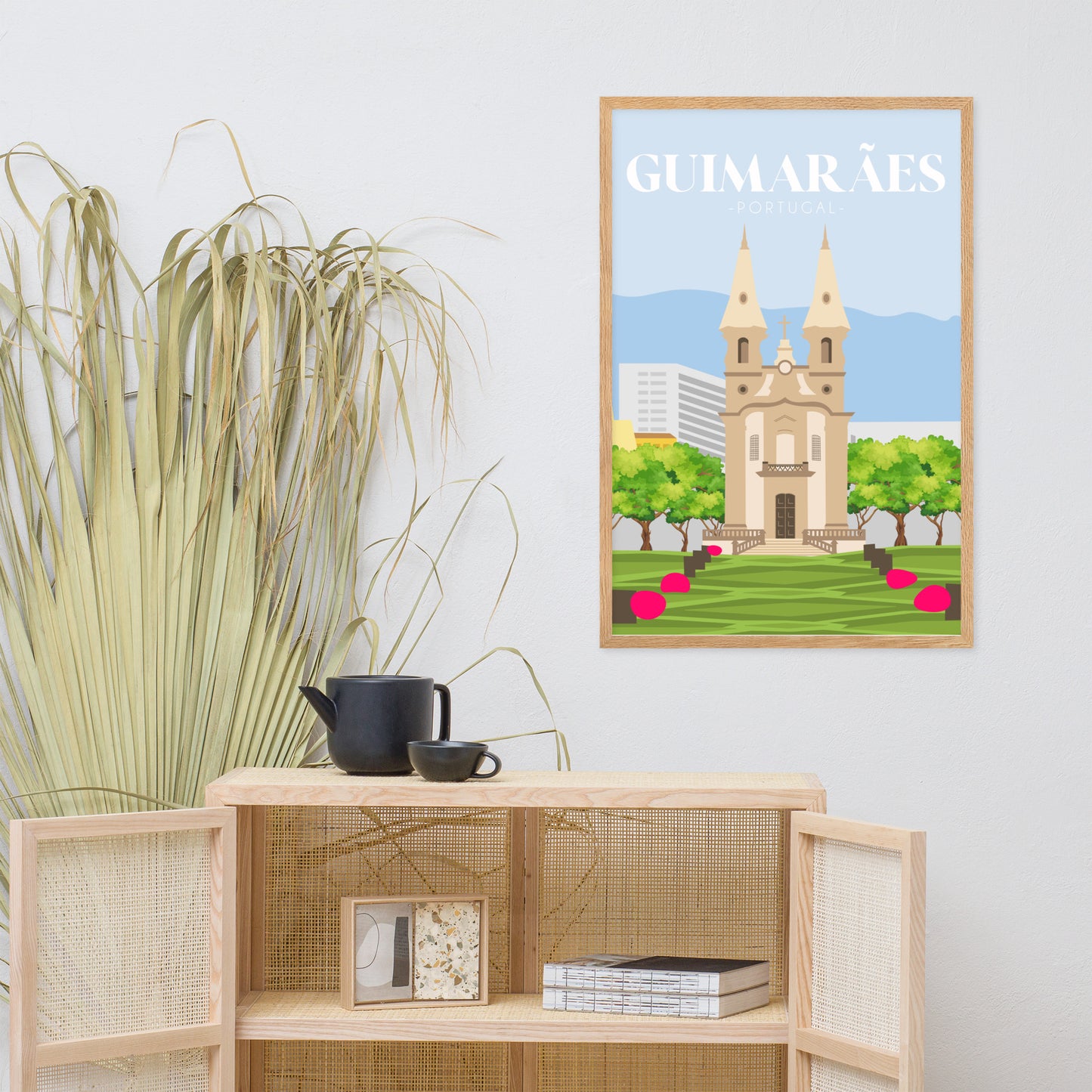 Affiche « Guimarães » encadrée