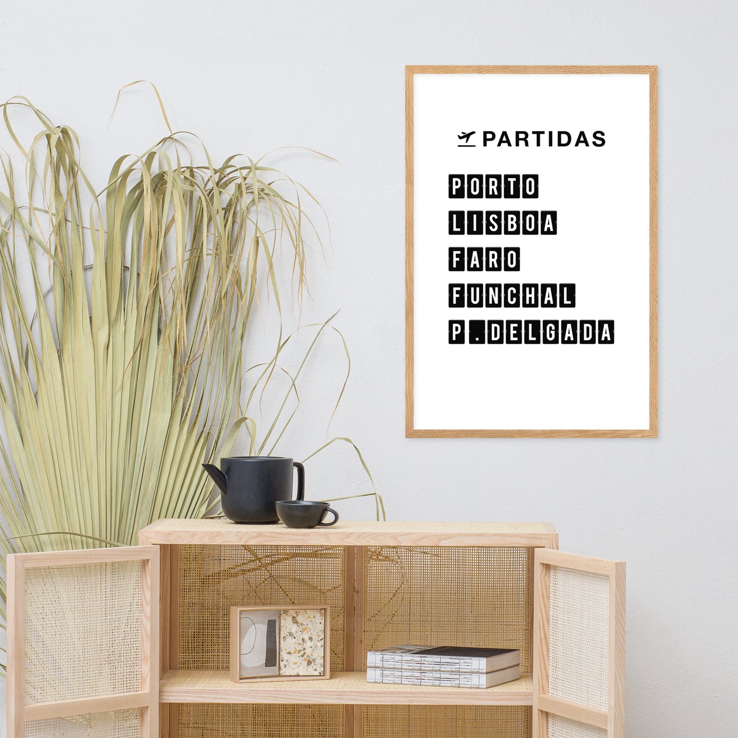 Affiche « Destination Portugal » encadrée