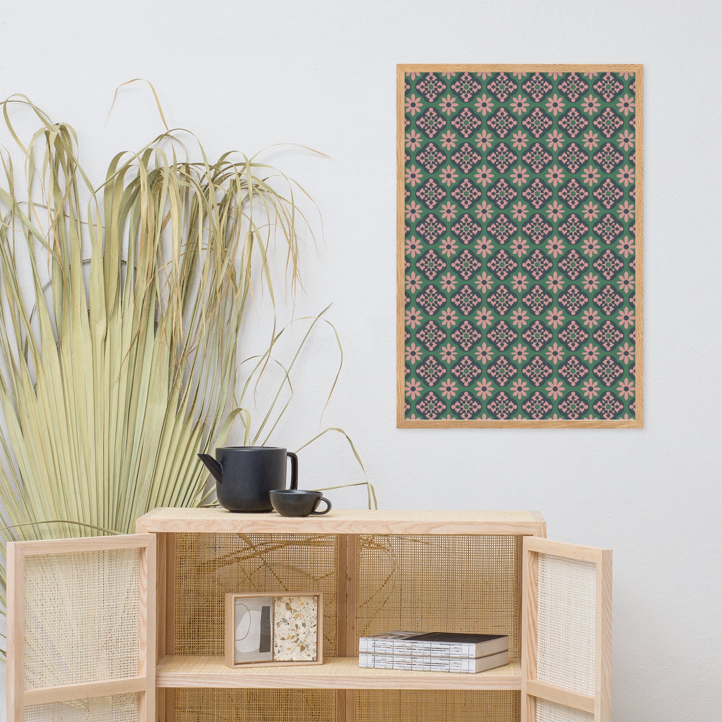 Affiche « Azulejos de Cascais » encadrée
