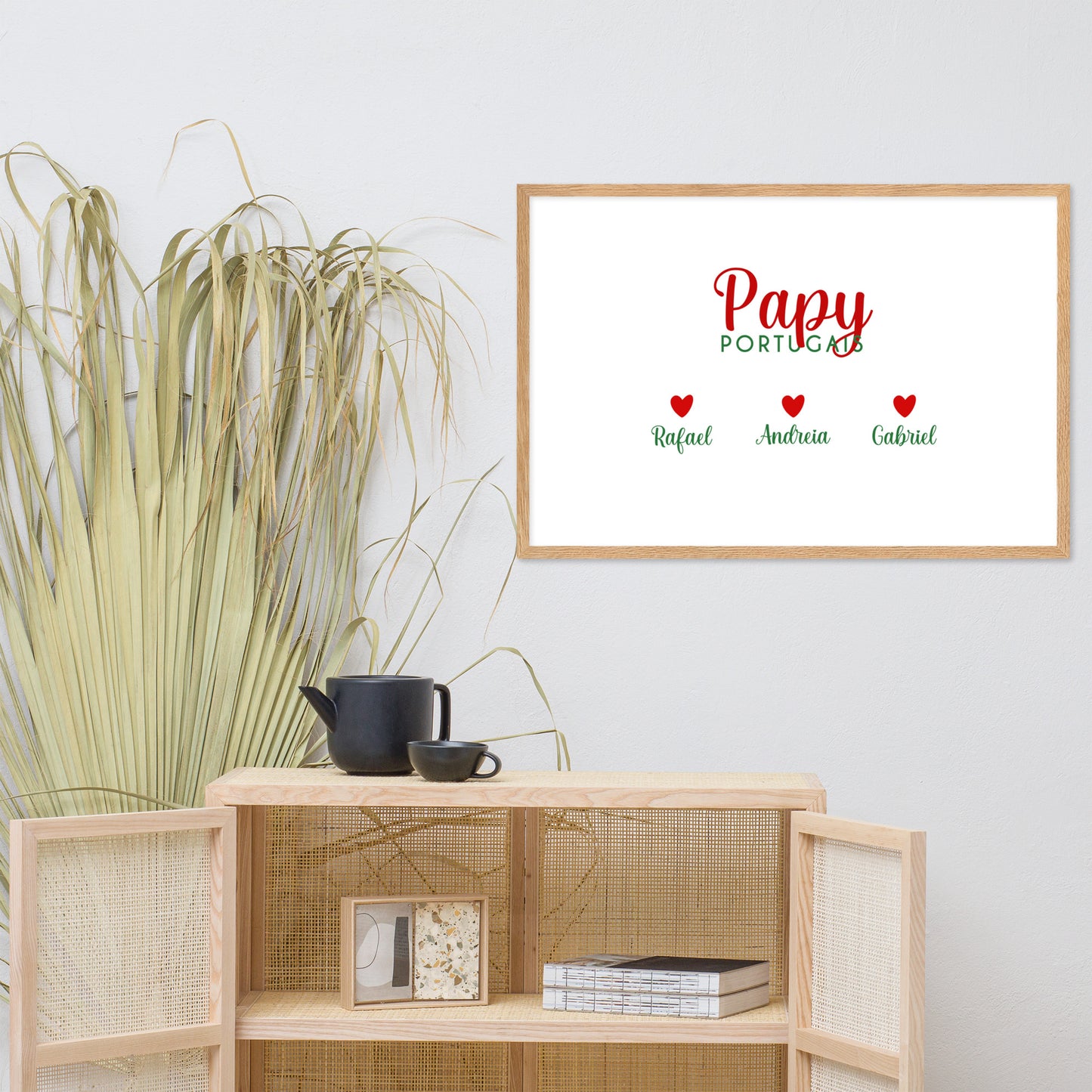 Affiche « Papy portugais » encadrée personnalisable