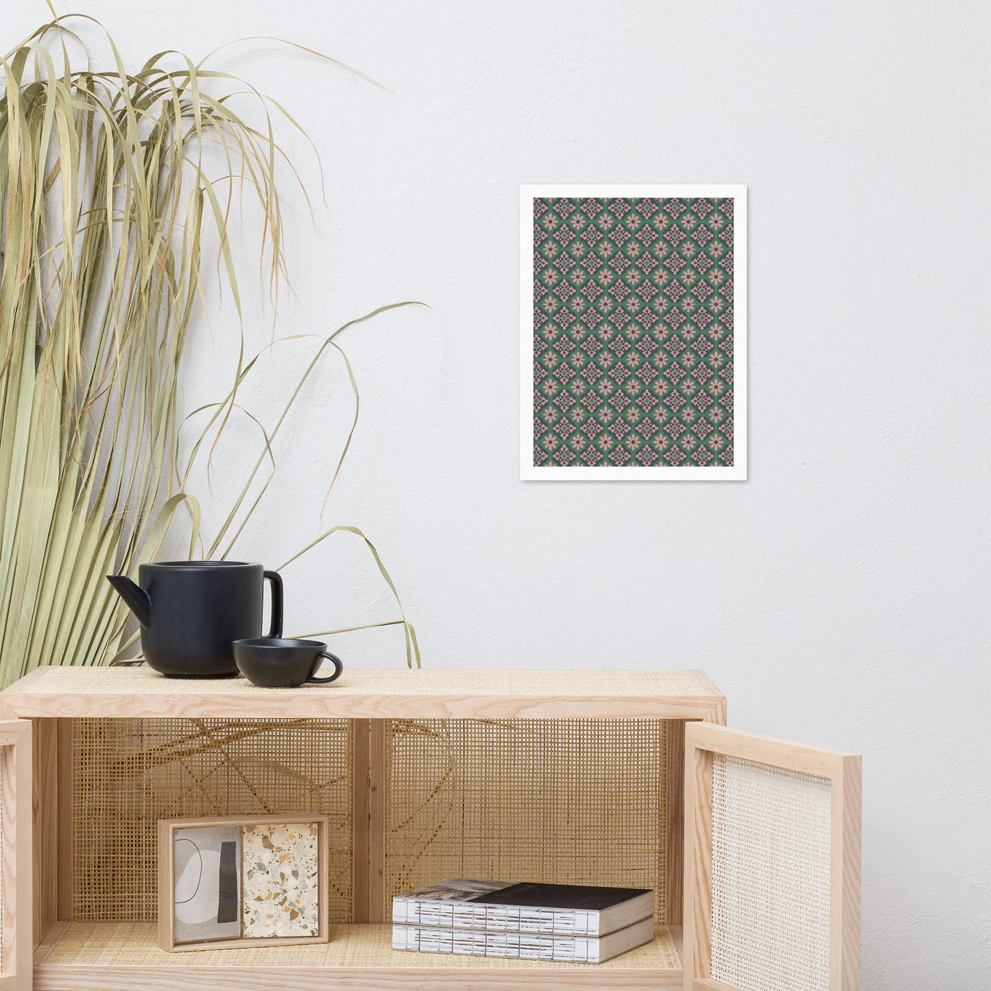 Affiche « Azulejos de Cascais » encadrée