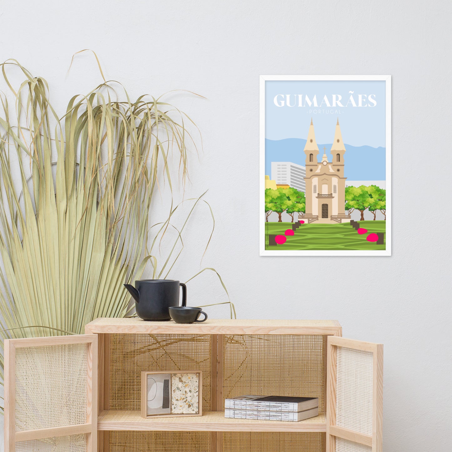 Affiche « Guimarães » encadrée