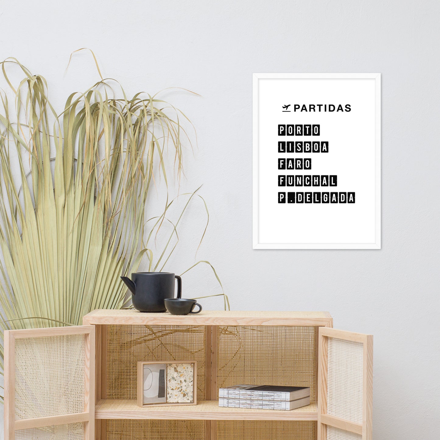 Affiche « Destination Portugal » encadrée