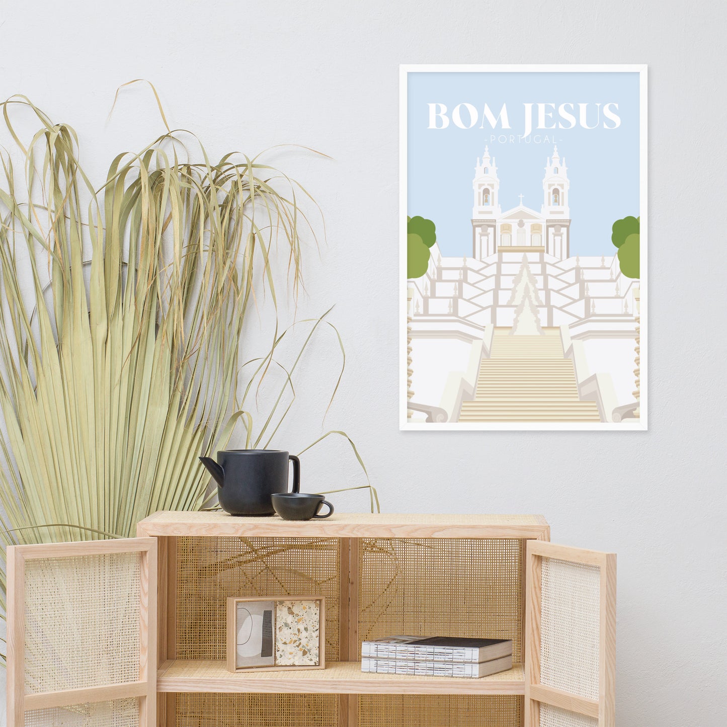 Affiche « Bom Jesus - Braga » encadrée