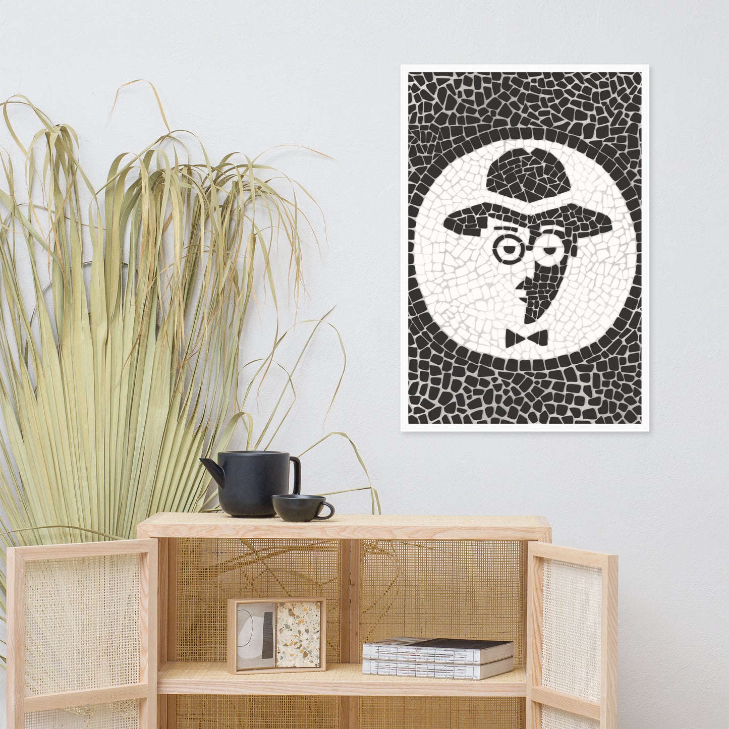 Affiche « Fernando Pessoa » encadrée