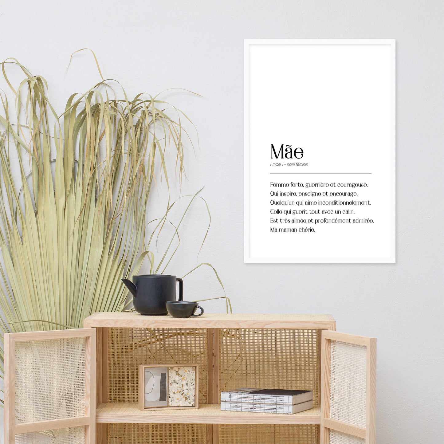 Affiche « Mãe » encadrée