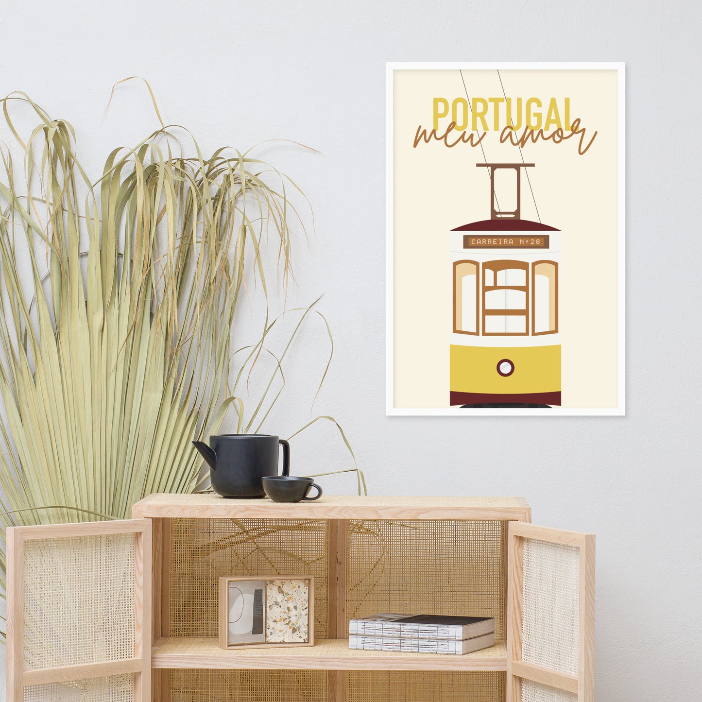 Affiche « Portugal, meu amor » encadrée