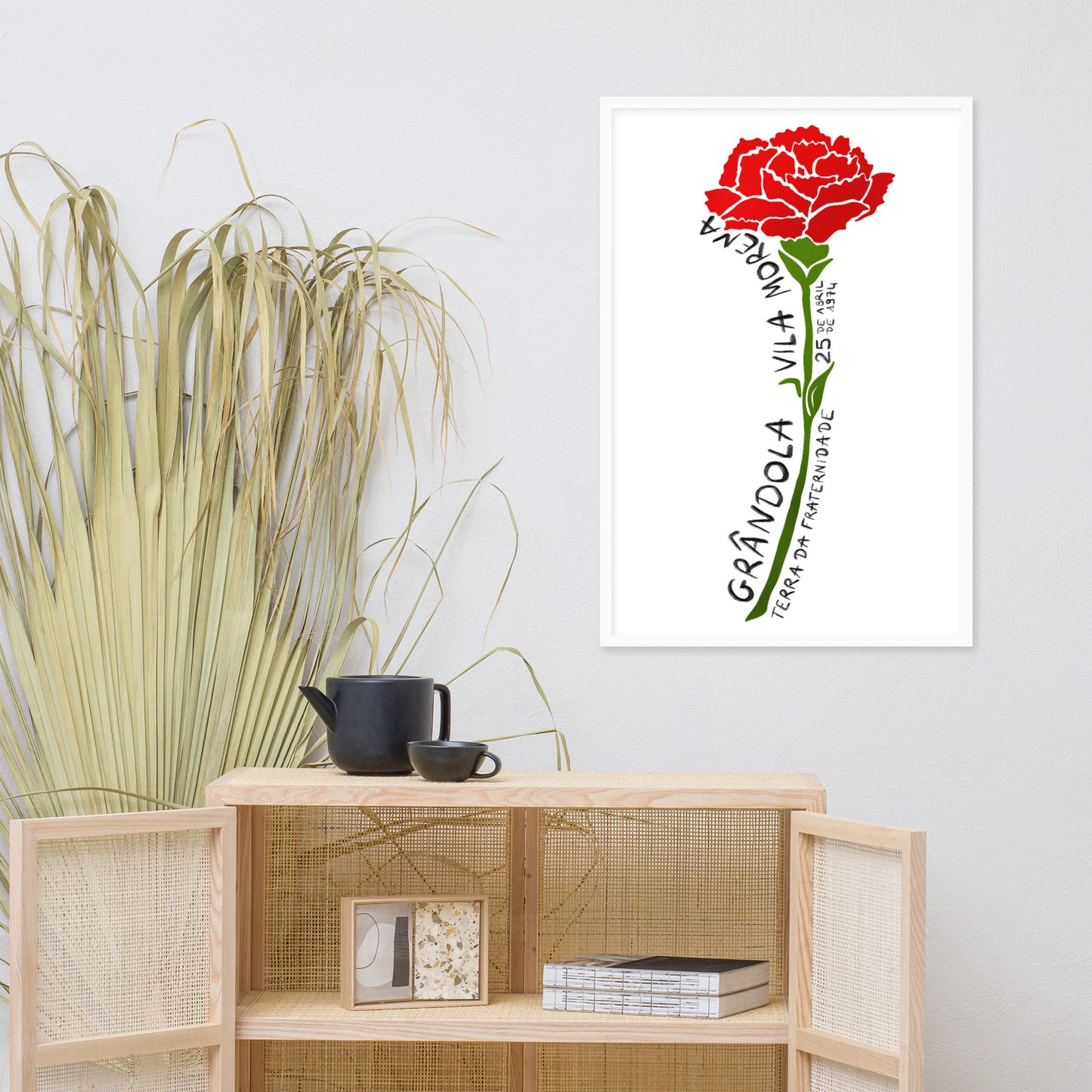 Affiche « 25 de abril » encadrée