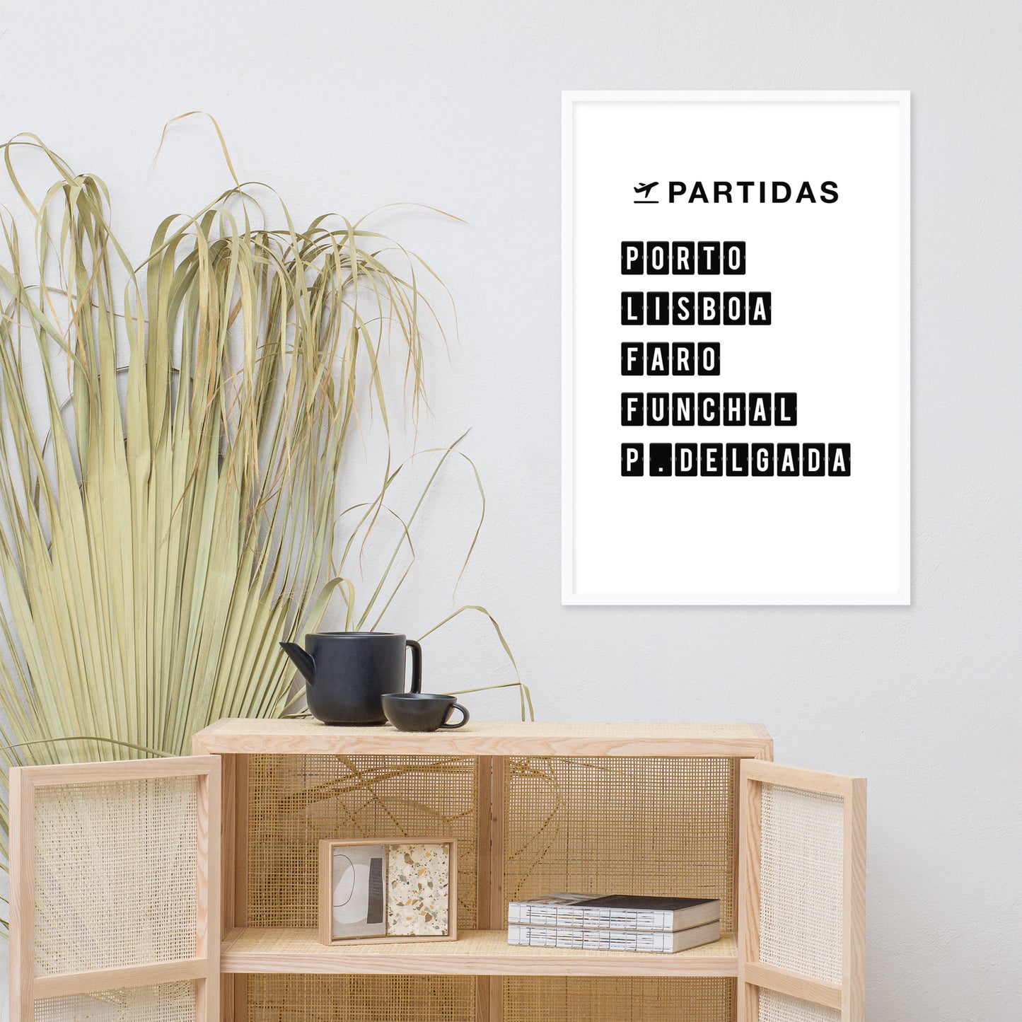 Affiche « Destination Portugal » encadrée