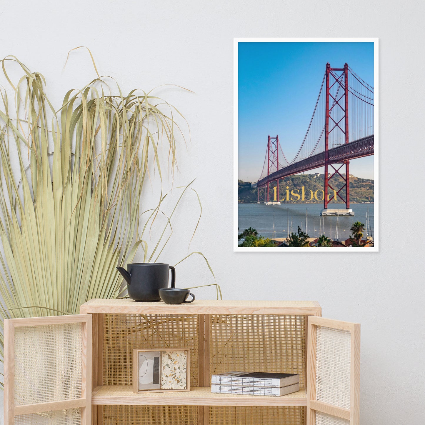 Affiche « Photo Lisboa » encadrée