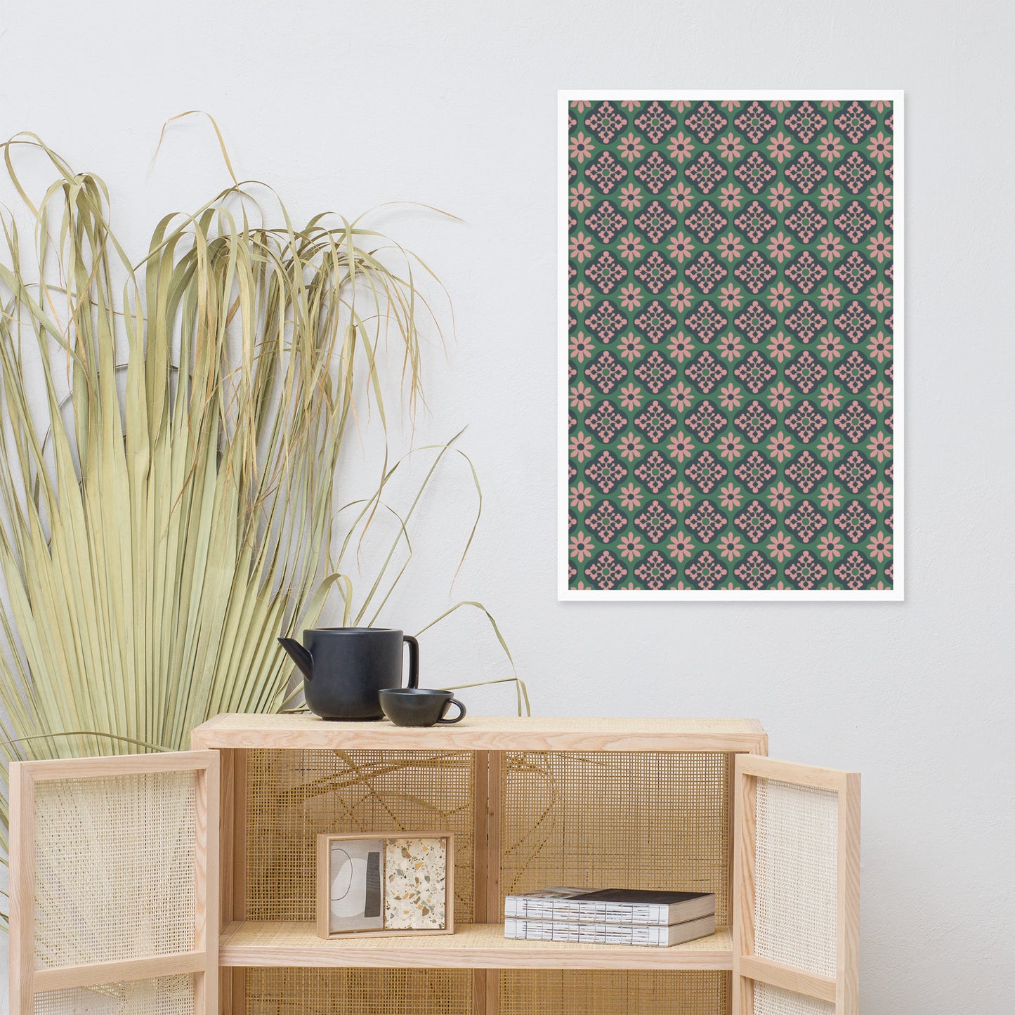 Affiche « Azulejos de Cascais » encadrée