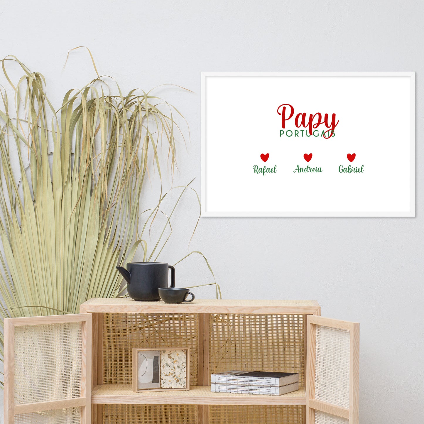 Affiche « Papy portugais » encadrée personnalisable