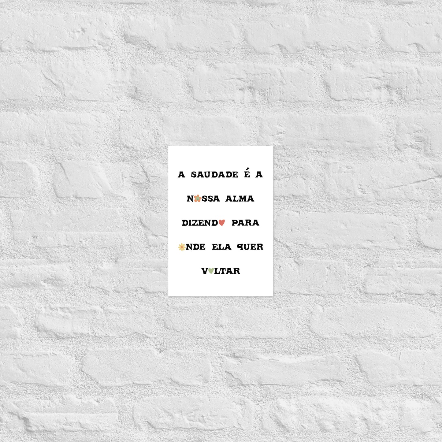 Affiche « A saudade é a nossa alma »