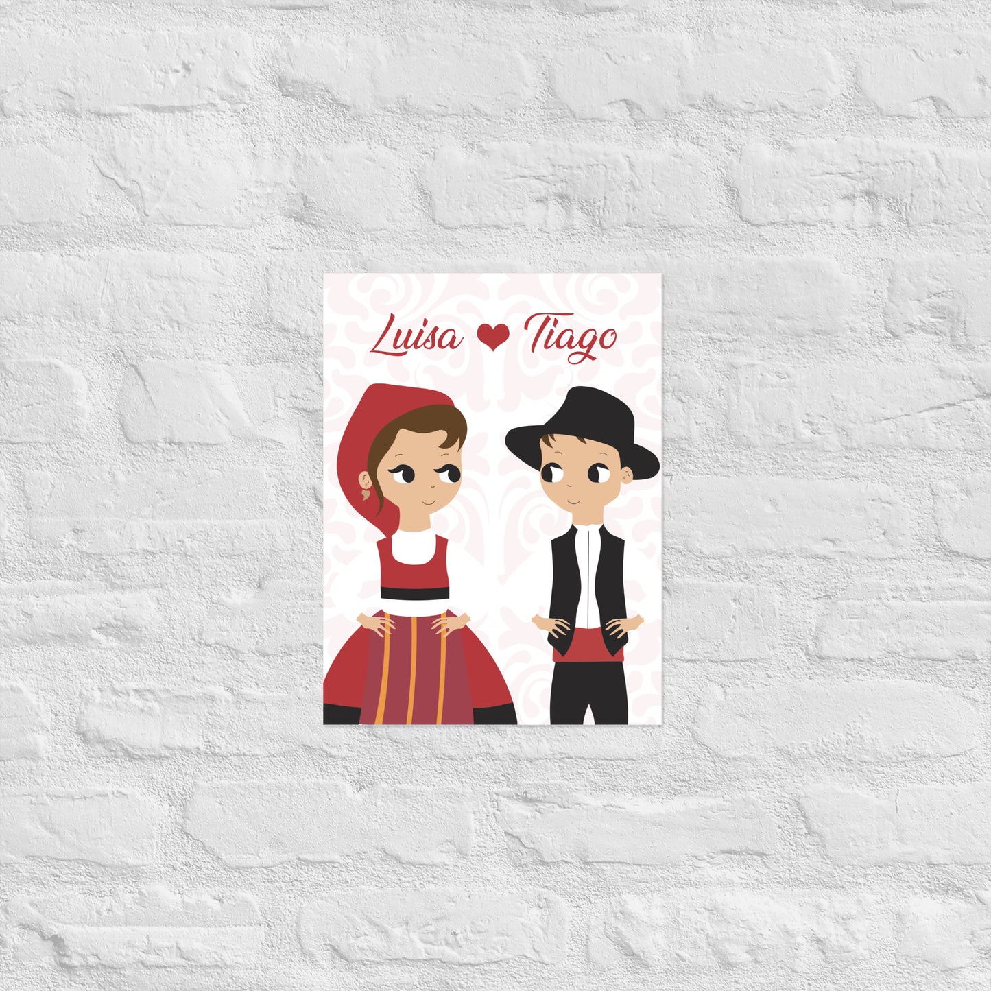 Affiche « Couple Minhoto » personnalisable