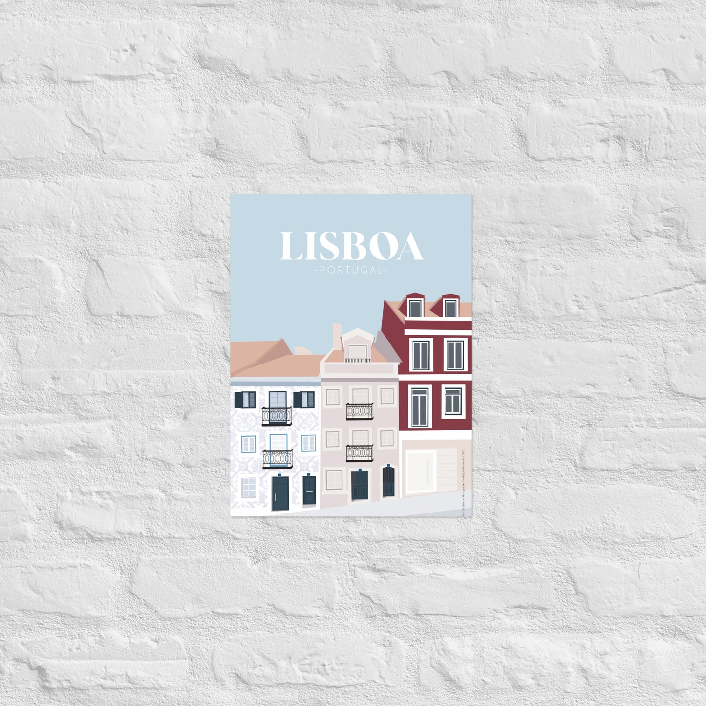 Affiche « Architecture Lisbonne »