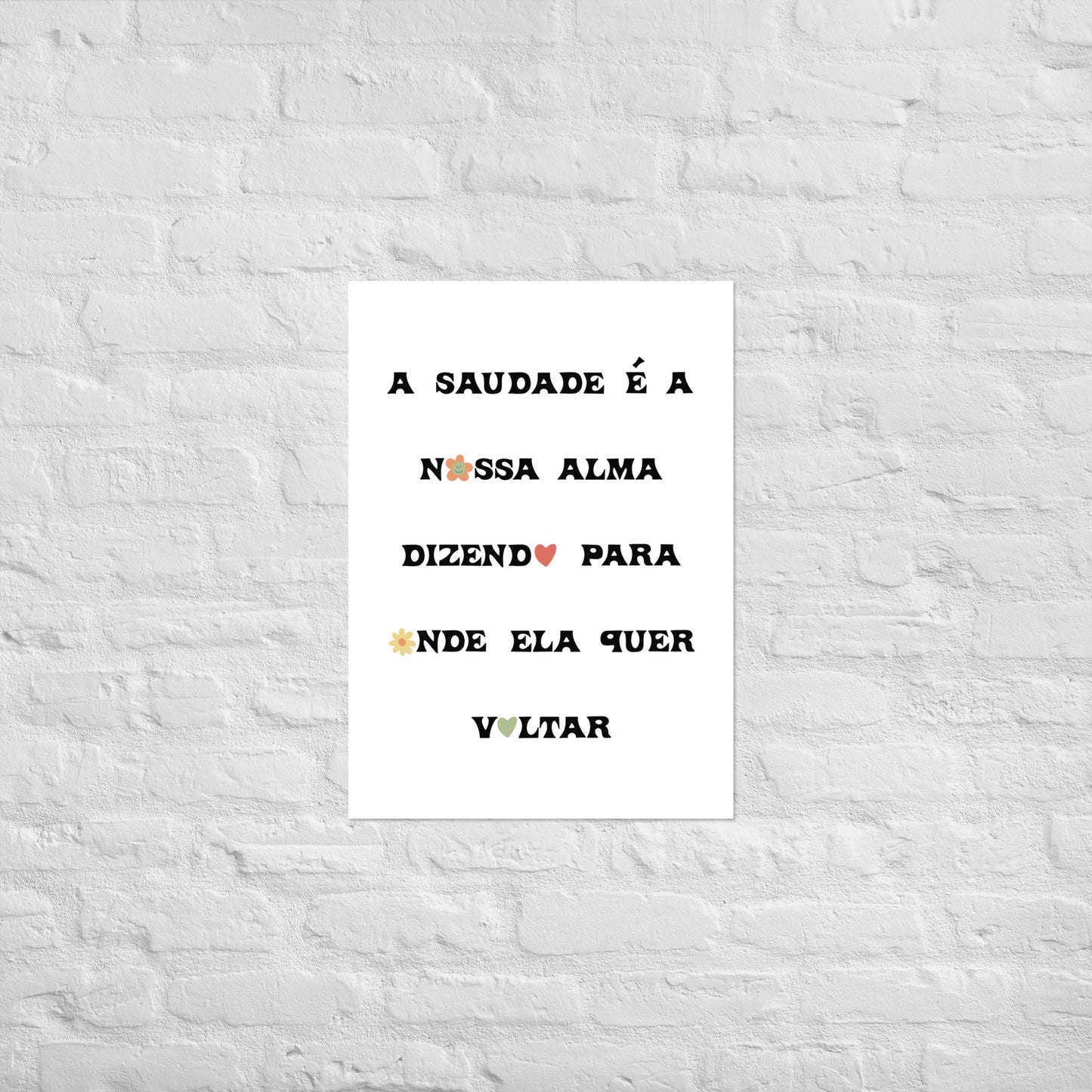 Affiche « A saudade é a nossa alma »