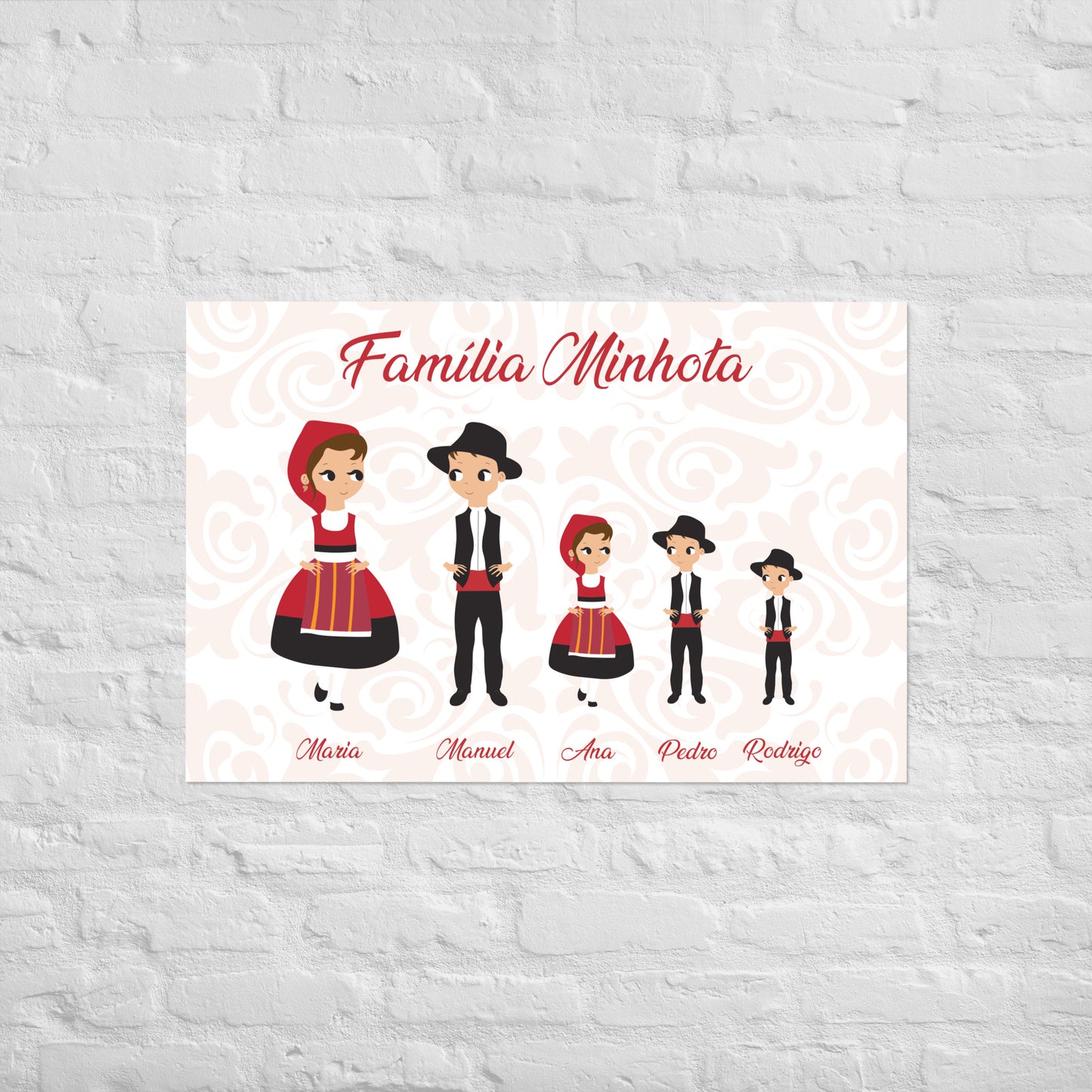 Affiche « Família Minhota » personnalisable