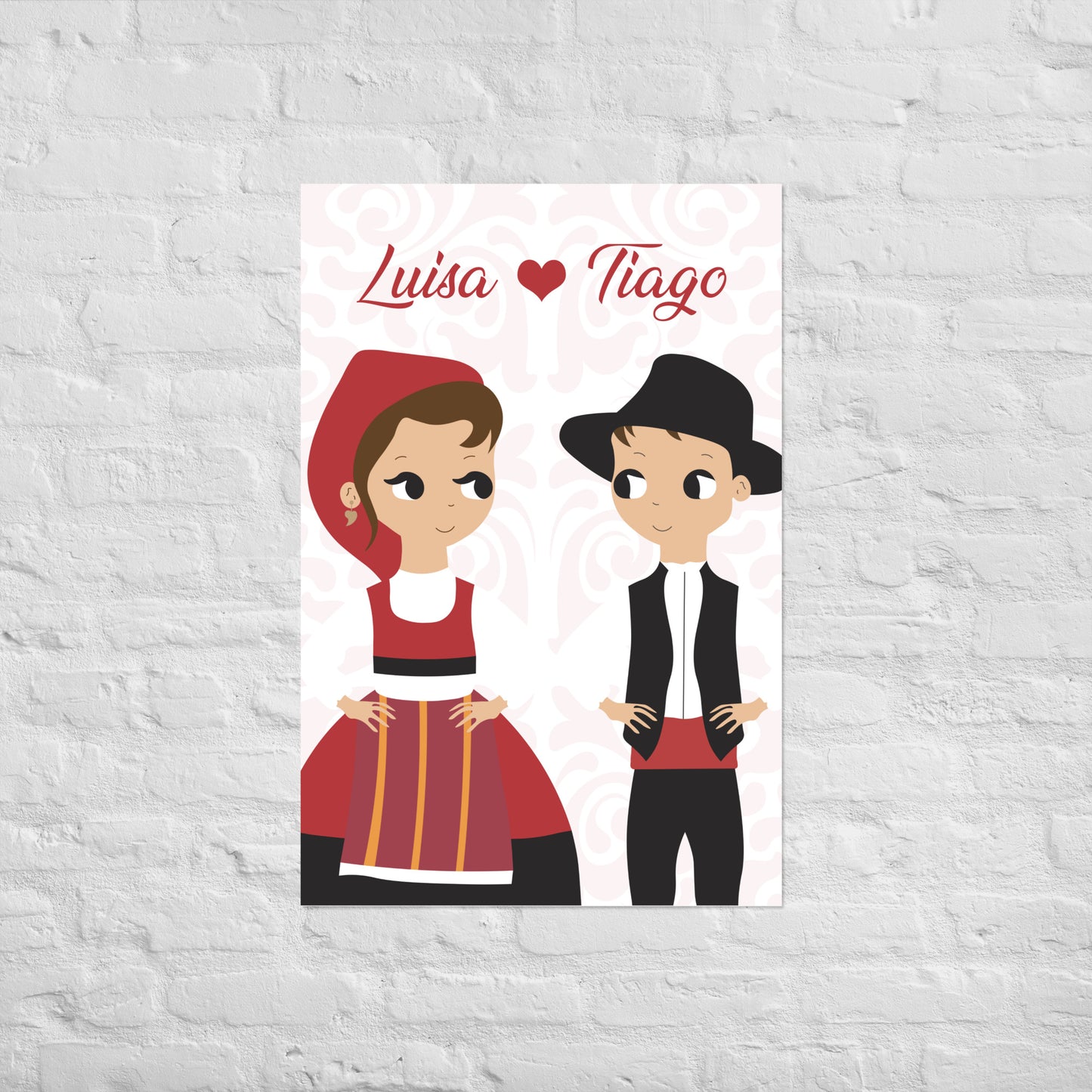 Affiche « Couple Minhoto » personnalisable