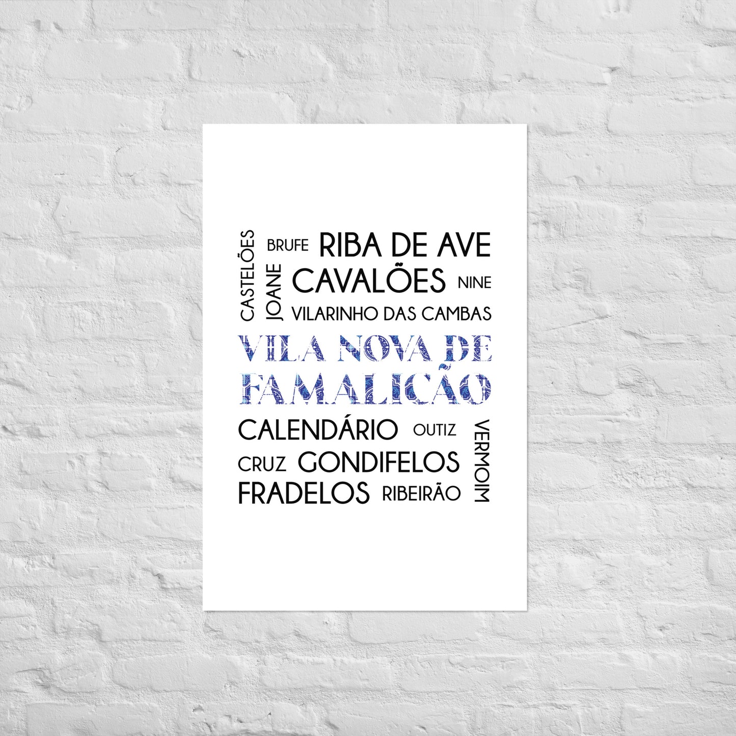 Affiche « Vila Nova de Famalicão e freguesias »