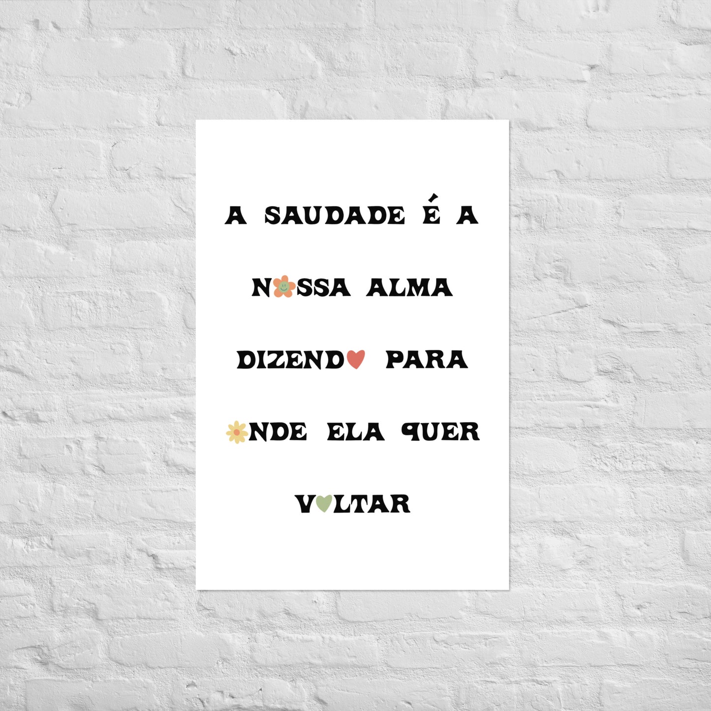 Affiche « A saudade é a nossa alma »