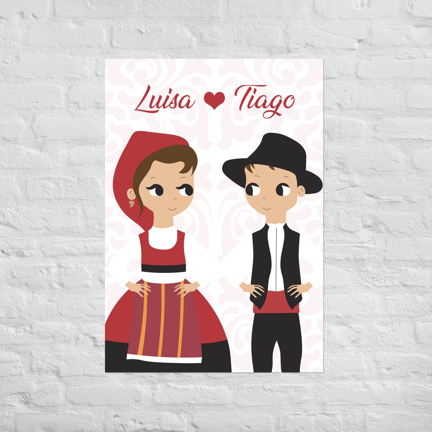 Affiche « Couple Minhoto » personnalisable