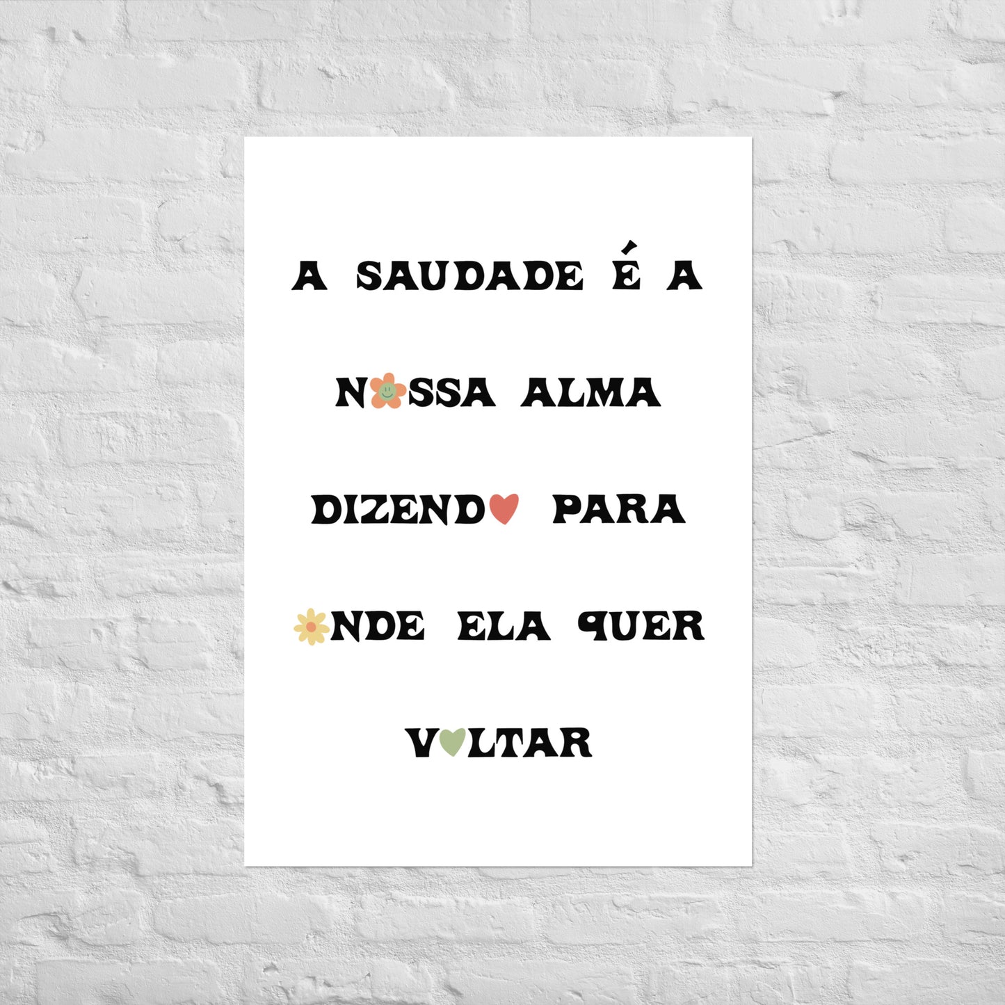Affiche « A saudade é a nossa alma »