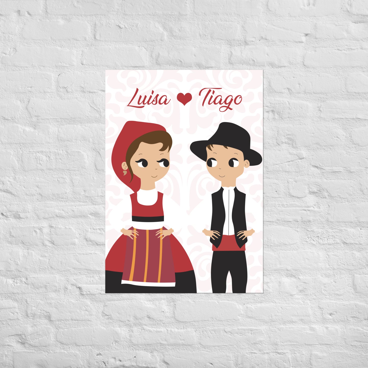 Affiche « Couple Minhoto » personnalisable