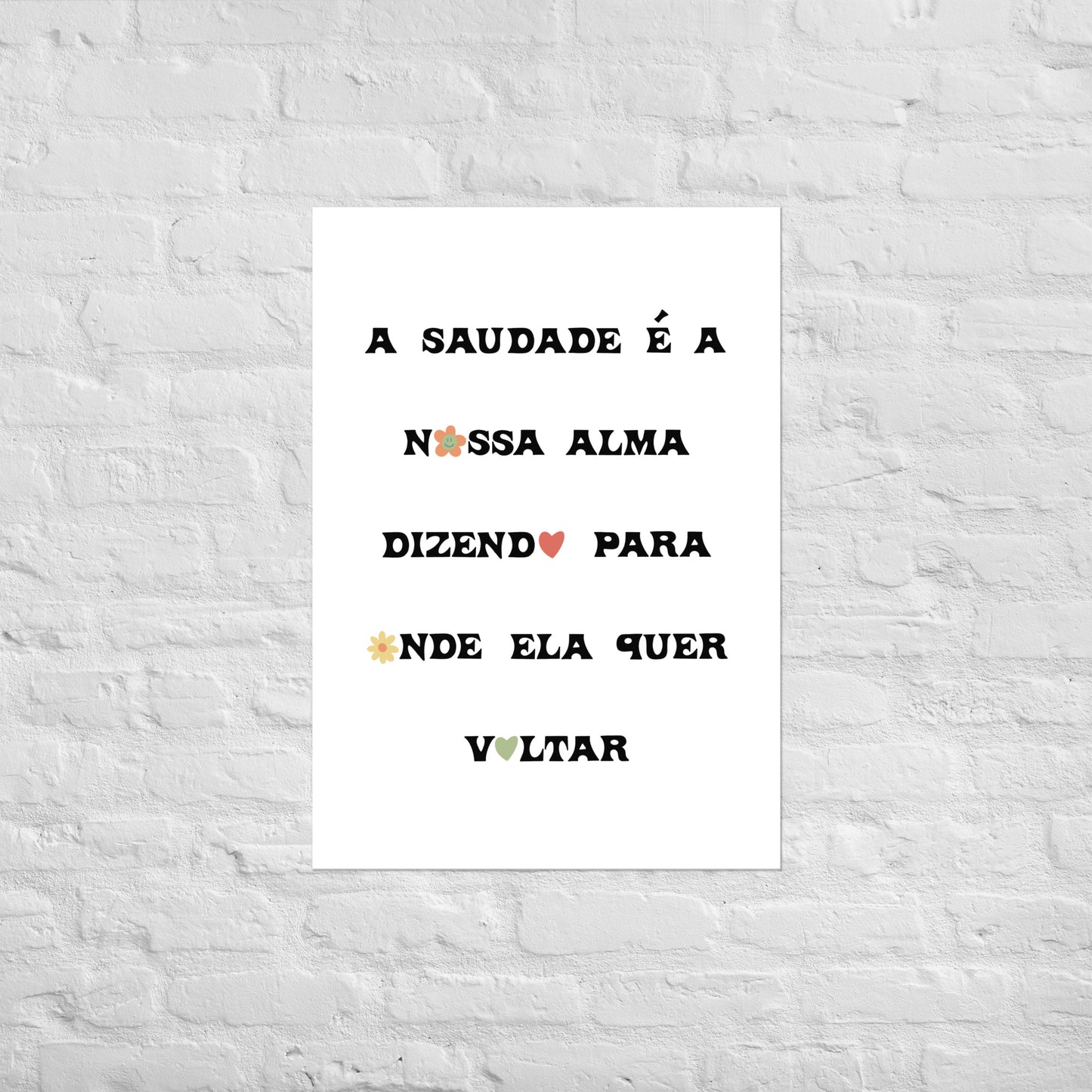 Affiche « A saudade é a nossa alma »