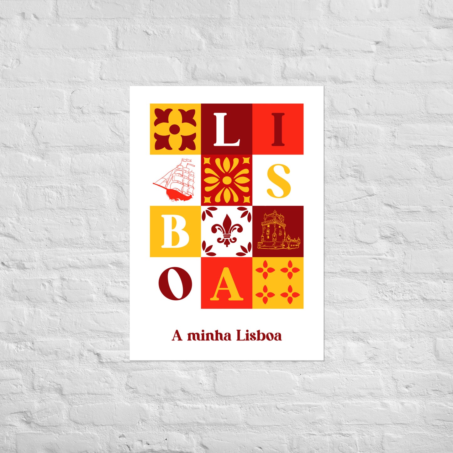Affiche « A minha Lisboa »