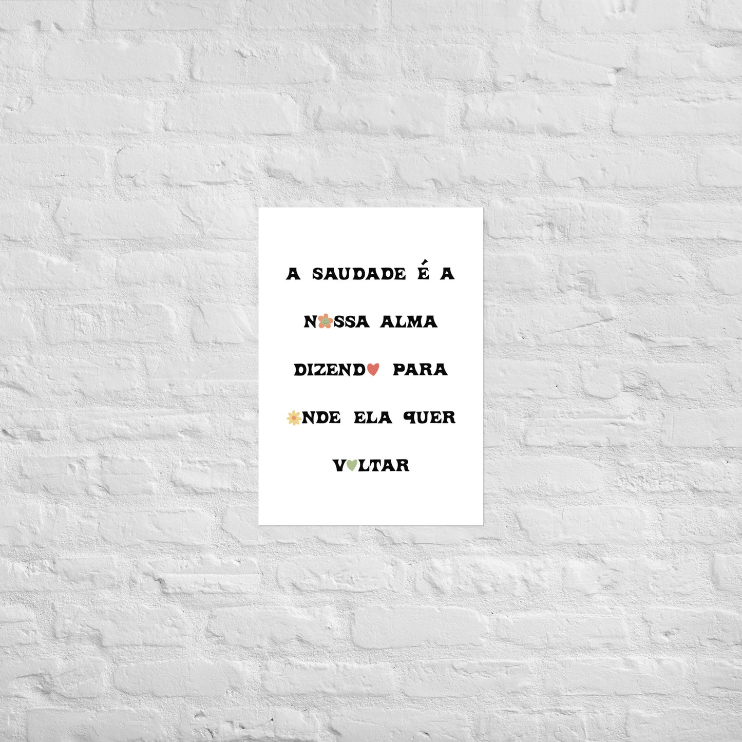 Affiche « A saudade é a nossa alma »