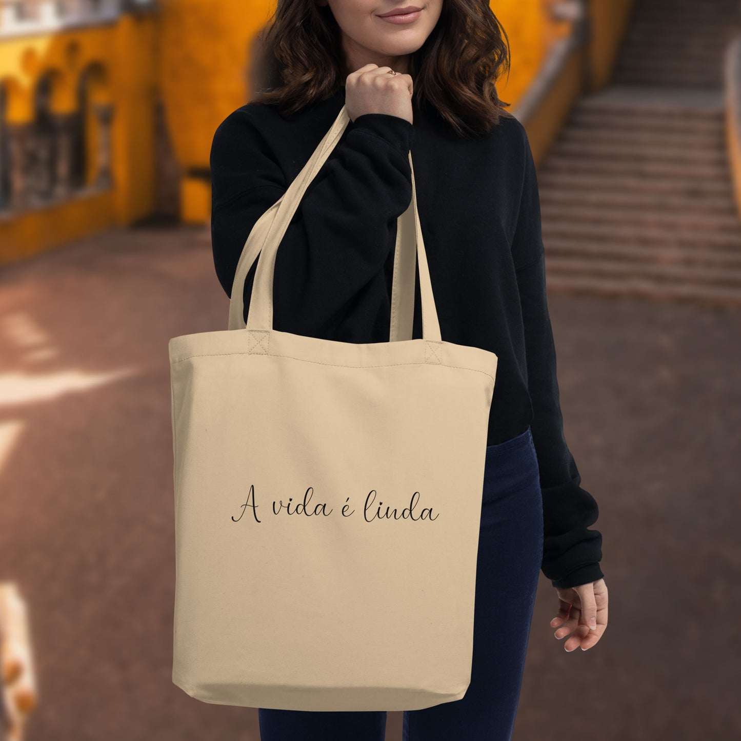 Tote Bag « A vida é linda »
