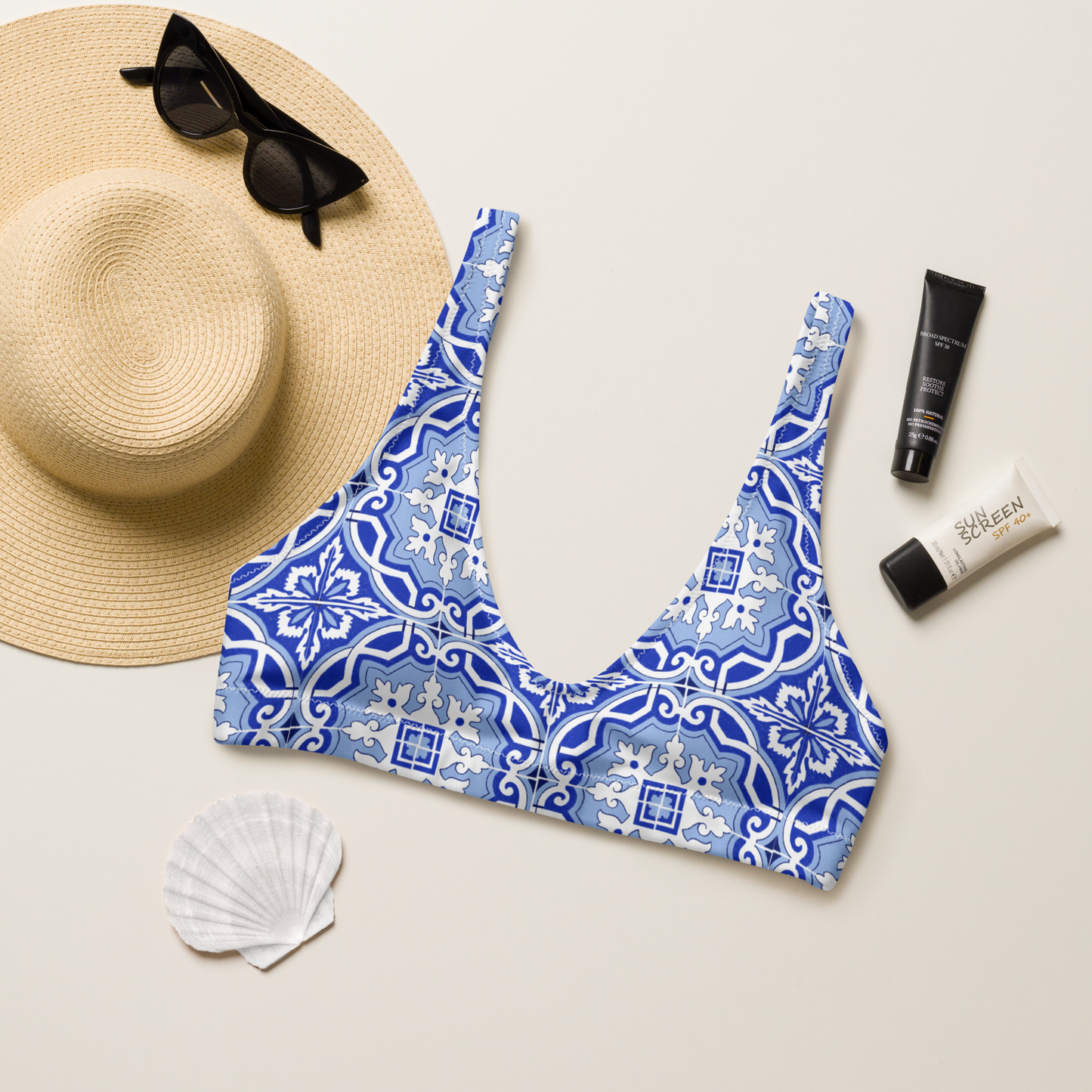 Haut de maillot de bain « Azulejos de Porto »