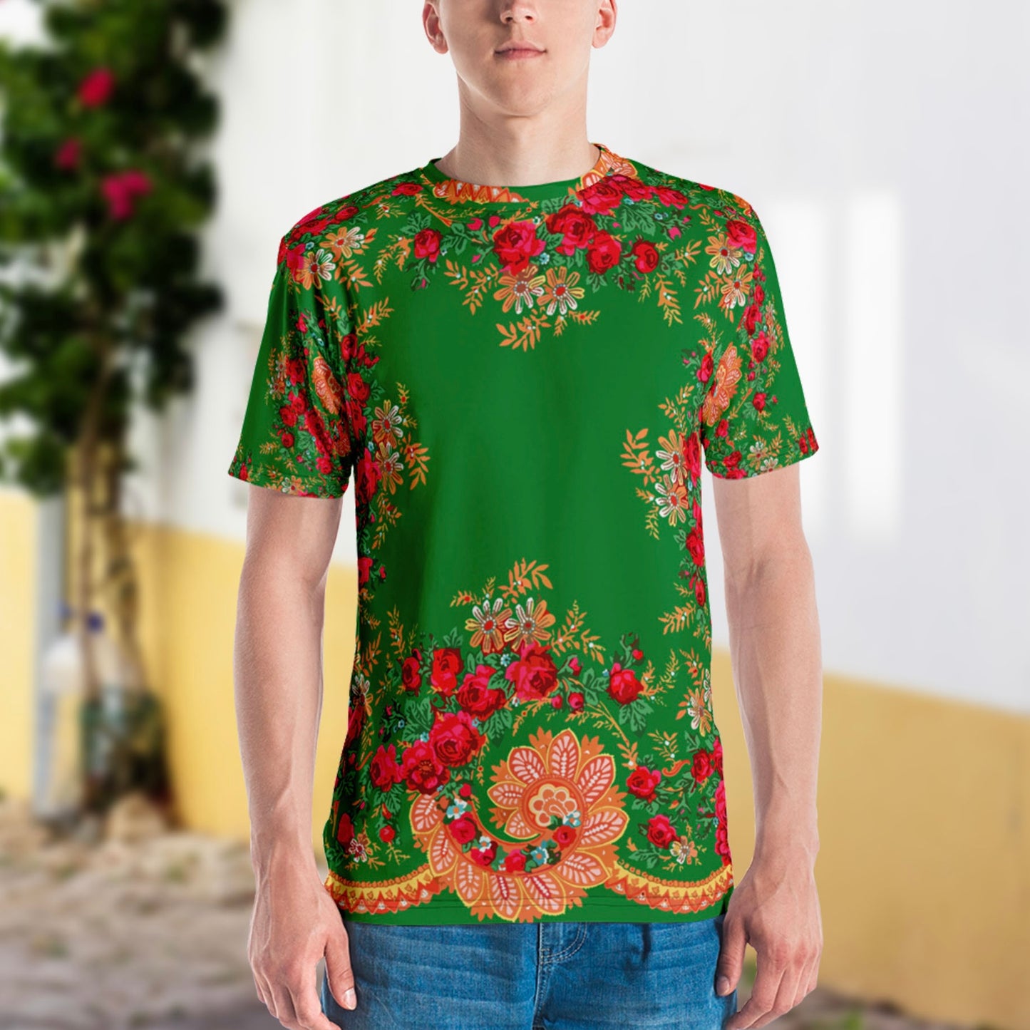 T-shirt « Foulard portugais Minhoto vert »
