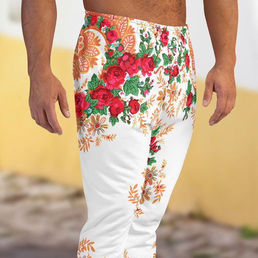 Pantalon de jogging « Foulard portugais Minhoto blanc »