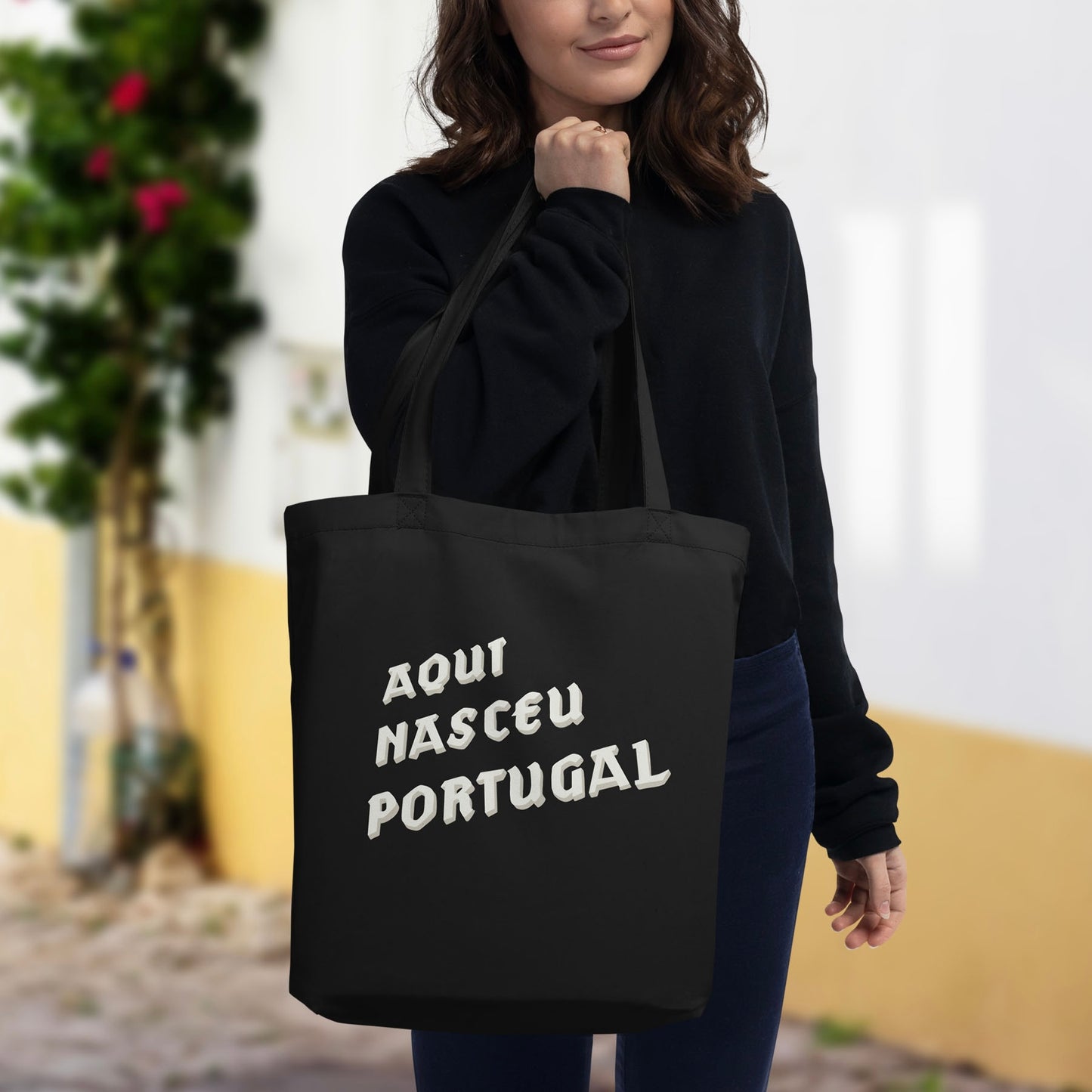 Tote bag en coton bio « Aqui Nasceu Portugal »