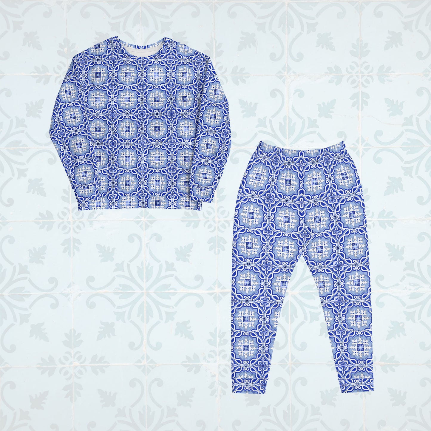 Ensemble sweat + pantalon de jogging « Azulejos de Porto »